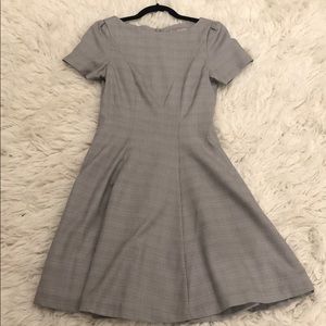 plaid h&m dress